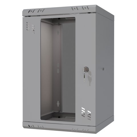 Riiulikapp 10" 6U, 300mm, Klaasuks, Hall