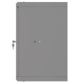 Riiulikapp 10" 6U, 300mm, Klaasuks, Hall