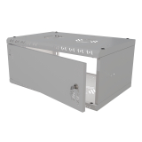 Riiulikapp 19" 4U, 350mm, Metallist uks, Hall