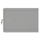 Riiulikapp 19" 4U, 350mm, Metallist uks, Hall