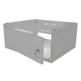 Räkkkapp 19" 4U, 450mm, Metallist uks, Hall