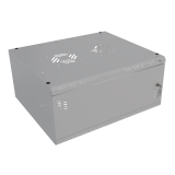 Räkkkapp 19" 4U, 450mm, Metallist uks, Hall