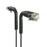 Broadbe õhuke Patch kaabel 5G must 5m