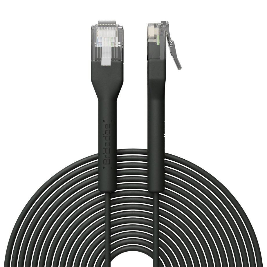 Broadbe õhuke Patch kaabel 5G must 8m