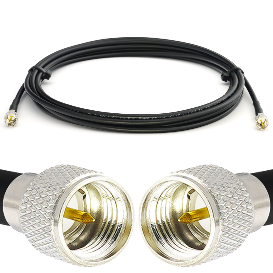 Mini UHF Male / Mini UHF Male 7m RG58/U koaksiaalkaabel
