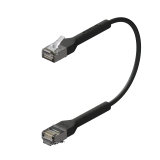Broadbe õhuke Patch kaabel 10G must 0.1m 12-pakk