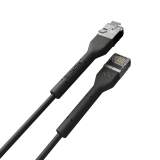 Broadbe õhuke Patch kaabel 10G must 0.1m 12-pakk