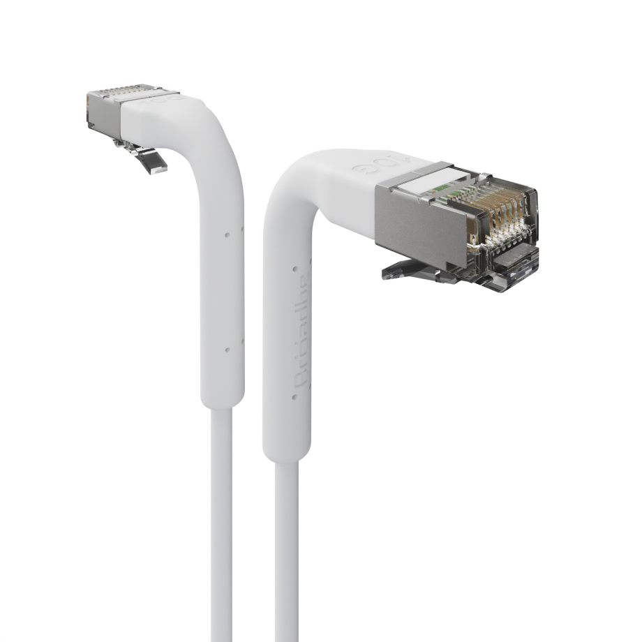 Broadbe õhuke Patch kaabel 10G valge 0.1m