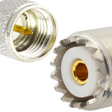 Mini UHF Male / SO239 UHF 10m RG58/U koaksiaalkaabel