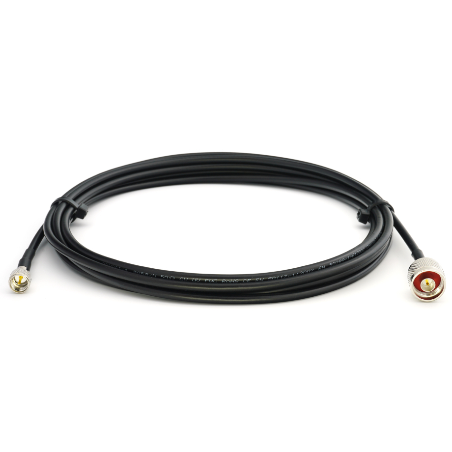  Mini UHF Male / N Male 2m RG58/U koaksiaalkaabel