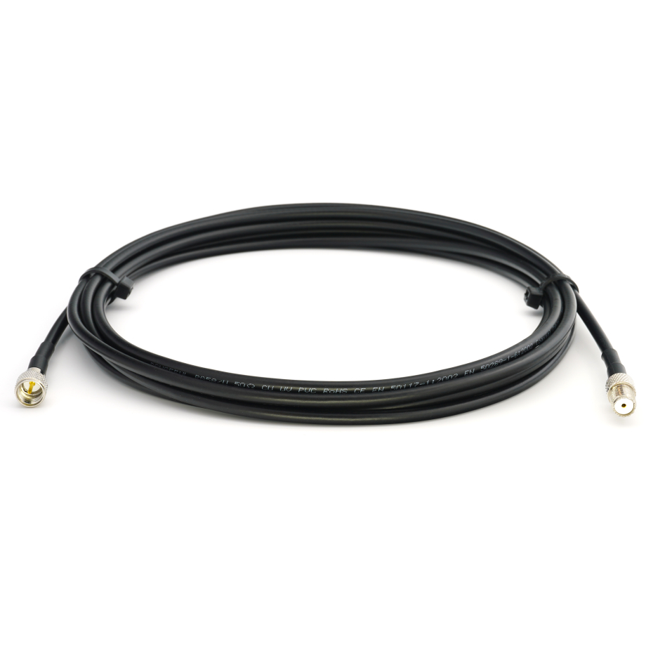 Mini UHF Male / Mini UHF Female 1m RG58/U koaksiaalkaabel