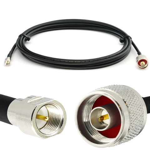 FME Male / N Male 1m RG58/U koaksiaalkaabel