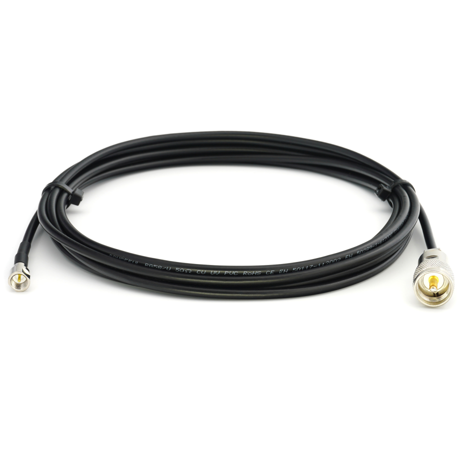 FME Male / PL259 UHF 12m RG58/U koaksiaalkaabel