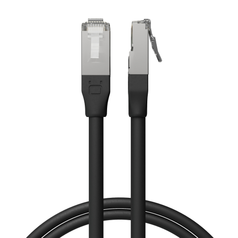Broadbe 10G Etherneti välipatch-kaabel, must, 1 m