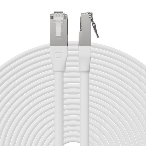 Broadbe 10G Etherneti välipatch-kaabel, valge, 12m