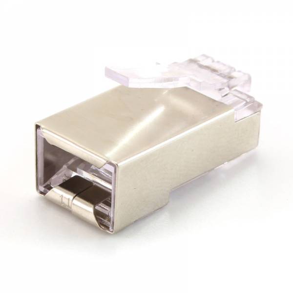 RJ45 pistik Cat5e varjestatud